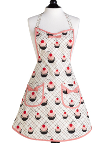 Jessie Steele Bib Audrey Cherry Cupcake Apron